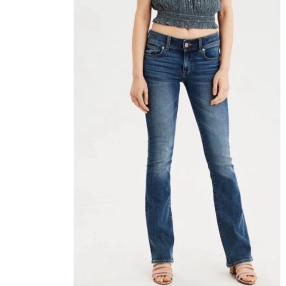 American Eagle Medium Wash Kick Boot Jeans